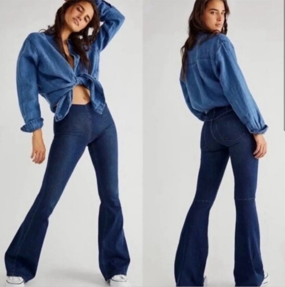 Free people flare leg jeans size 27